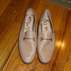 Sam Edelman Lorraine Loafers - Soft Beige Leather - US 8